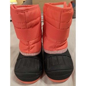 Cat & Jack Toddler Girls Size 6 Pink Winter Waterproof Snow Boots  EUC